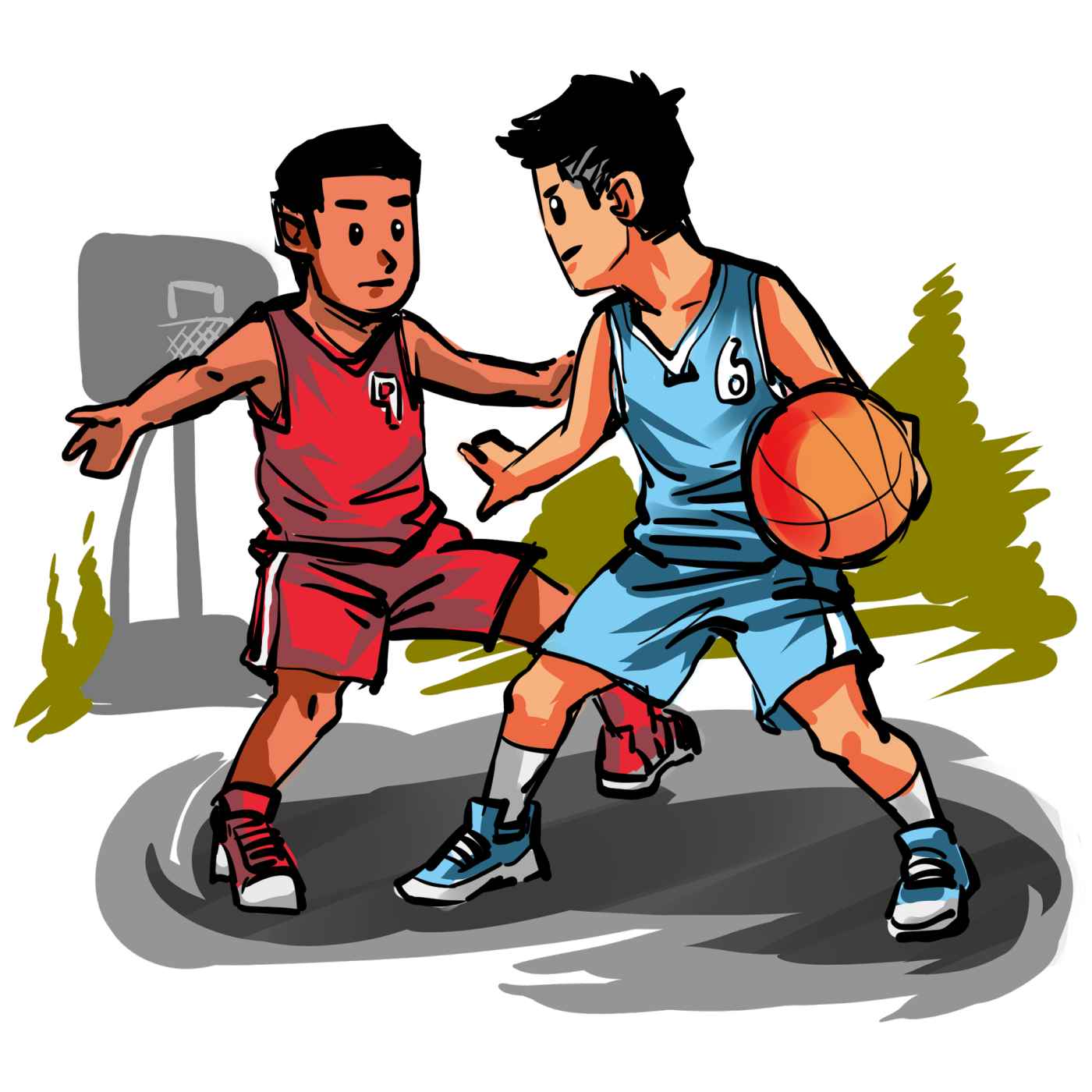 Player Playing Basketball